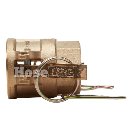 Brass 1 1/4" Female Camlock x 1 1/4" Female NPT