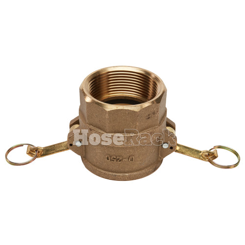 Brass 2 1/2" Female Camlock x 2 1/2" Female NPT