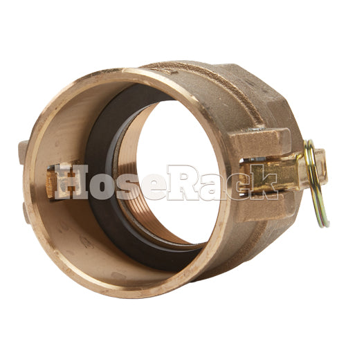 Brass 2 1/2" Female Camlock x 2 1/2" Female NPT