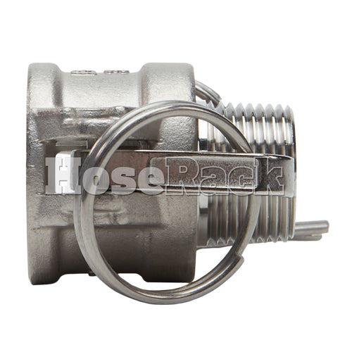 Stainless Steel 3/4" Female Camlock x 3/4" Male NPT