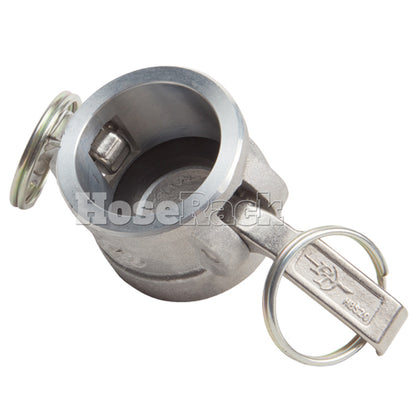 Aluminum 1 1/4" Female Camlock Dust Cap (USA)