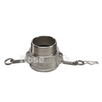 Stainless Steel 3" Female Camlock x 3" Male NPT