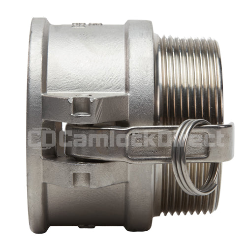 Stainless Steel 3" Female Camlock x 3" Male NPT