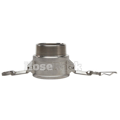 Stainless Steel 3" Female Camlock x 3" Male NPT