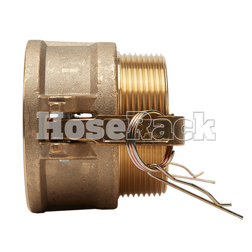 Brass 4" Female Camlock x 4" Male NPT