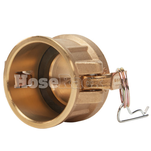 Brass 1 1/2" Female Camlock Dust Cap (USA)