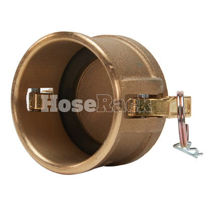 Brass 2 1/2" Female Camlock Dust Cap (USA)