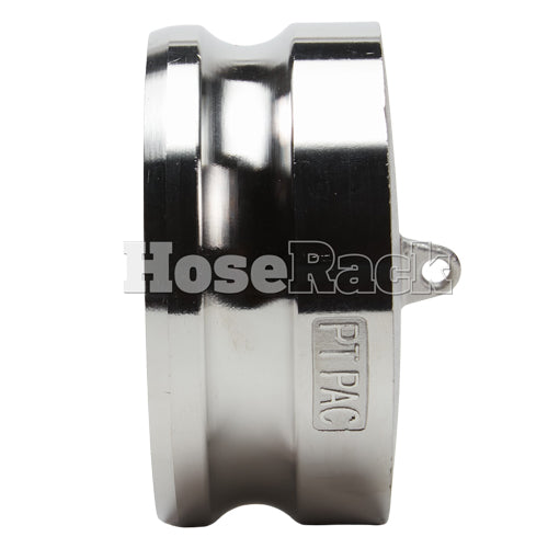 Stainless Steel 4" Camlock Male Dust Plug