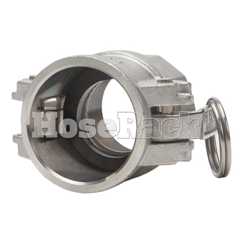 Stainless Steel 1 1/4" Female Camlock x 1 1/4" Female NPT