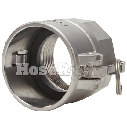 Stainless Steel 2 1/2" Female Camlock x 2 1/2" Female NPT