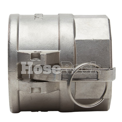 Stainless Steel 2 1/2" Female Camlock x 2 1/2" Female NPT