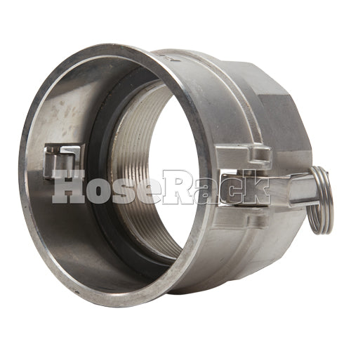 Stainless Steel 6" Female Camlock x 6" Female NPT