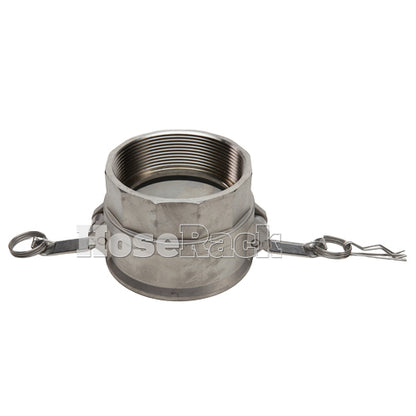 Stainless Steel 6" Female Camlock x 6" Female NPT