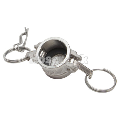 Stainless Steel 3/4" Camlock Female Dust Cap (USA)