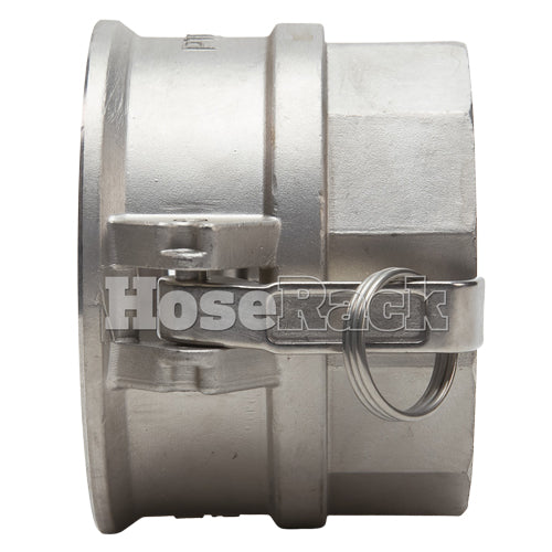 Stainless Steel 6" Female Camlock x 6" Female NPT (USA)