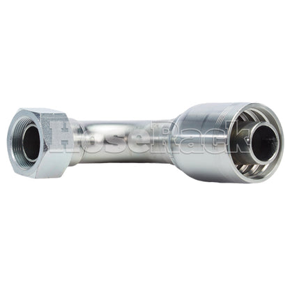 1 1/2" Female British Standard Parallel Pipe O-Ring Swivel 90° Elbow Hydraulic Fitting