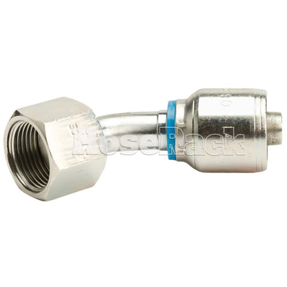 5/8" Female Face Seal Swivel 45° Elbow (ORFS) Hydraulic Fitting