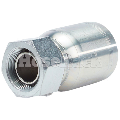 1 1/4" Female British Standard Parallel Pipe O-Ring Swivel Hydraulic Fitting