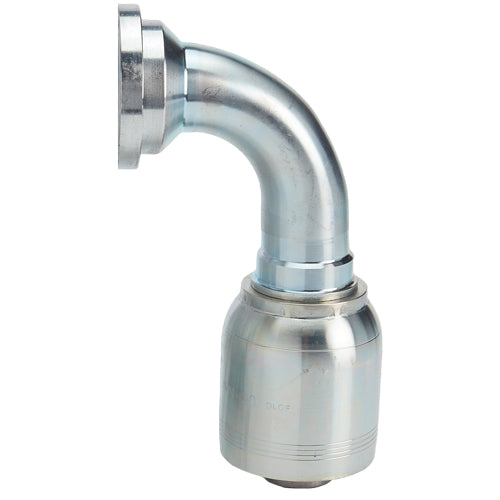 1 1/2” Hydraulic Hose Fitting with SAE Code 61 Flange 90° Elbow (N