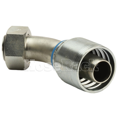 M36 X 2.0 Female Swivel 24° Cone 45° (Light L28) with O-Ring 45° Elbow Hydraulic Fitting