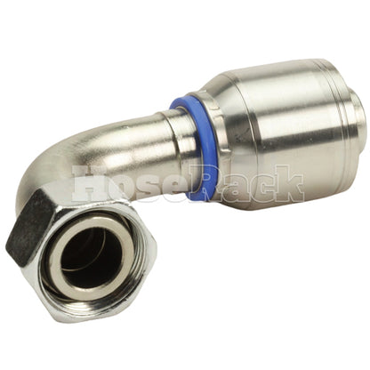 M36 X 2.0 Female Swivel 24° Cone 90° (Light L28) with O-Ring 90° Elbow Hydraulic Fitting