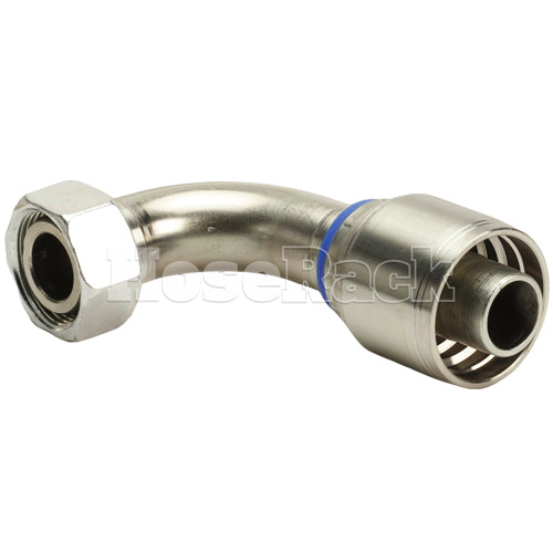 M36 X 2.0 Female Swivel 24° Cone 90° (Light L28) with O-Ring 90° Elbow Hydraulic Fitting