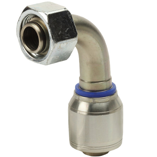 M36 X 2.0 Female Swivel 24° Cone (Heavy S25) with O-Ring 90° Elbow Hydraulic Fitting