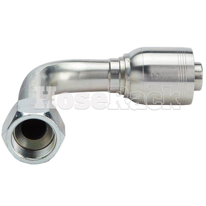 1" Female JIC Swivel 90° Long Drop Elbow Hydraulic Fitting