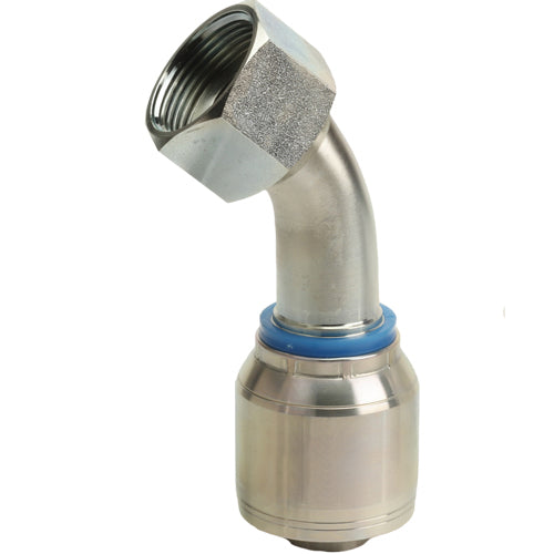 1" Female Face Seal Swivel 45° Elbow (ORFS) Hydraulic Fitting