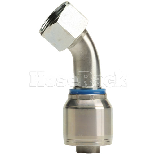 1" Female Face Seal Swivel 45° Elbow (ORFS) Hydraulic Fitting