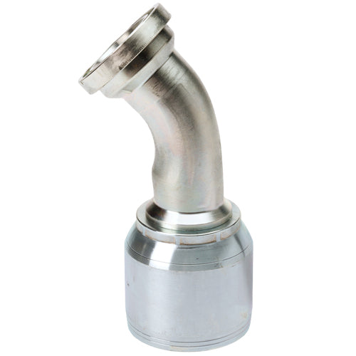 1 1/4” Hydraulic Hose Fitting with SAE Code 61 Flange 45° Elbow (N
