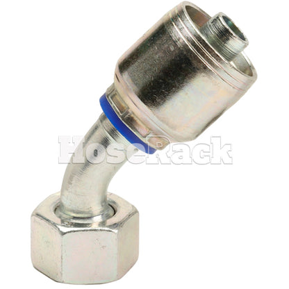 M22 X 1.5 Female Swivel 24° Cone (Light L15) with O-Ring 45° Elbow Hydraulic Fitting