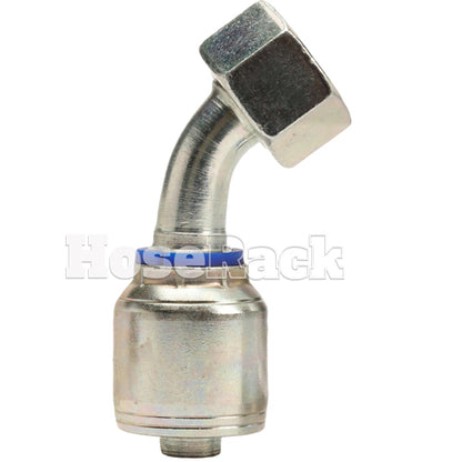 M22 X 1.5 Female Swivel 24° Cone (Light L15) with O-Ring 45° Elbow Hydraulic Fitting