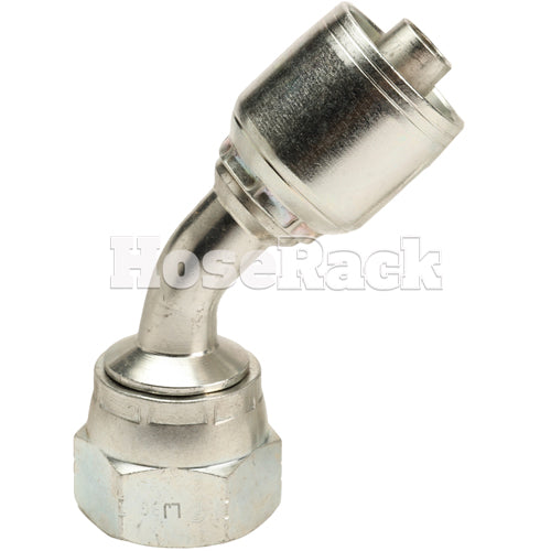 3/4" Female JIC Swivel 45° Elbow Hydraulic Fitting