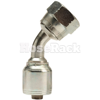 3/4" Female JIC Swivel 45° Elbow Hydraulic Fitting