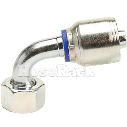 M22 X 1.5 Female Swivel 24° Cone (Light L15) with O-Ring 90° Elbow Hydraulic Fitting