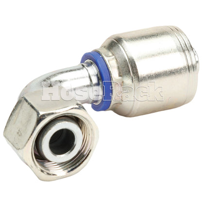 M22 X 1.5 Female Swivel 24° Cone (Light L15) with O-Ring 90° Elbow Hydraulic Fitting