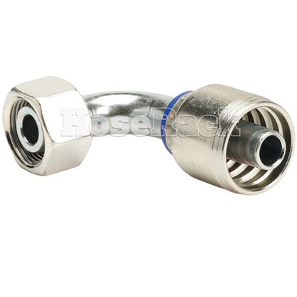 M22 X 1.5 Female Swivel 24° Cone (Light L15) with O-Ring 90° Elbow Hydraulic Fitting