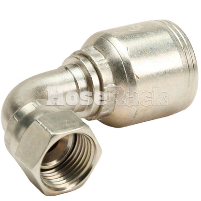 1/2" Female JIC Swivel 90° Short Drop Elbow Hydraulic Fitting