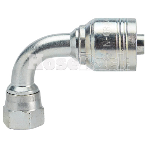 1/2" Female JIC Swivel 90° Medium Drop Elbow Hydraulic Fitting