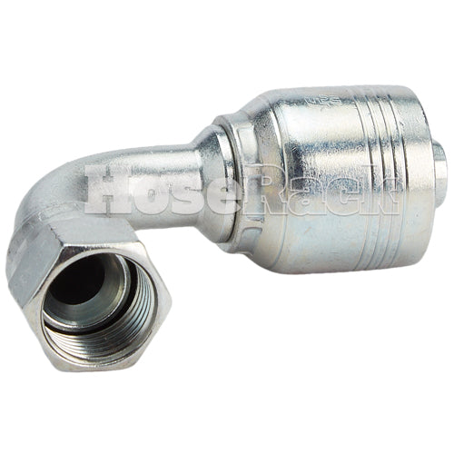 1/2" Female JIC Swivel 90° Medium Drop Elbow Hydraulic Fitting