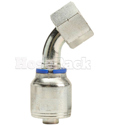 M22 X 1.5 Female Swivel 24° Cone (Heavy S14) with O-Ring 45° Elbow Hydraulic Fitting