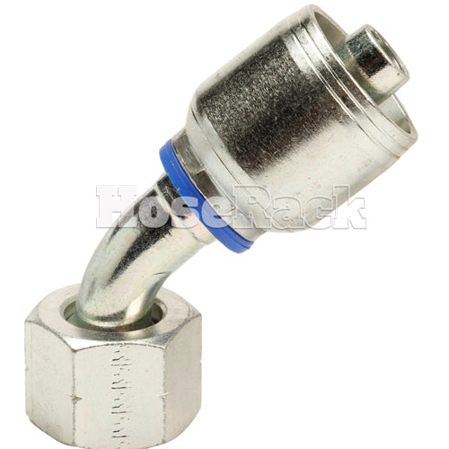 M24 X 1.5 Female Swivel 24° Cone (Heavy S16) with O-Ring 45° Elbow Hydraulic Fitting