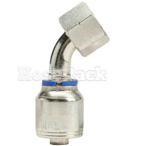 M24 X 1.5 Female Swivel 24° Cone (Heavy S16) with O-Ring 45° Elbow Hydraulic Fitting