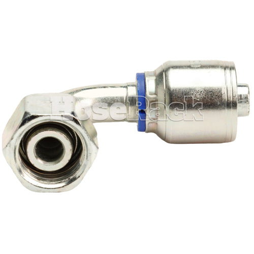 M24 X 1.5 Female Swivel 24° Cone (Heavy S16) with O-Ring 90° Elbow Hydraulic Fitting