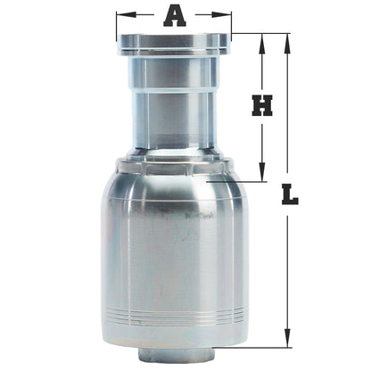 1/2" Code 62 Flange Hydraulic Fitting