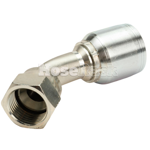 3/4" Female JIC Swivel 45° Elbow Hydraulic Fitting