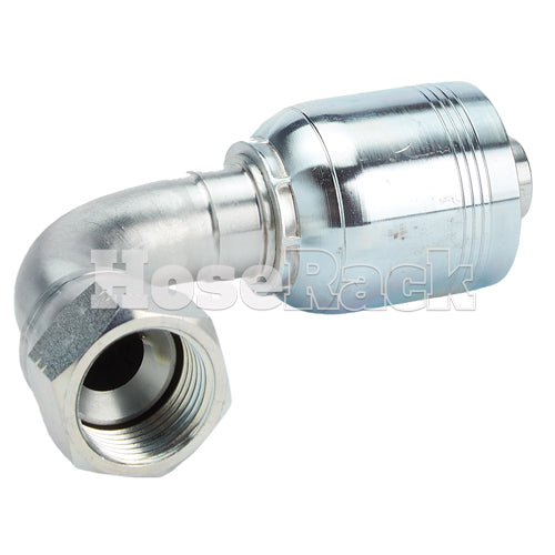 3/4" Female JIC Swivel 90° Medium Drop Elbow Hydraulic Fitting