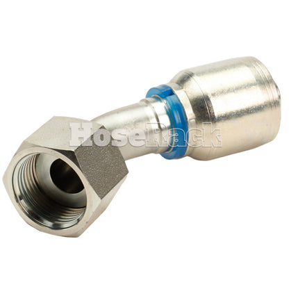 3/4" Female Face Seal Swivel 45° Elbow (ORFS) Hydraulic Fitting