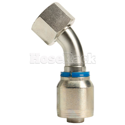 3/4" Female Face Seal Swivel 45° Elbow (ORFS) Hydraulic Fitting